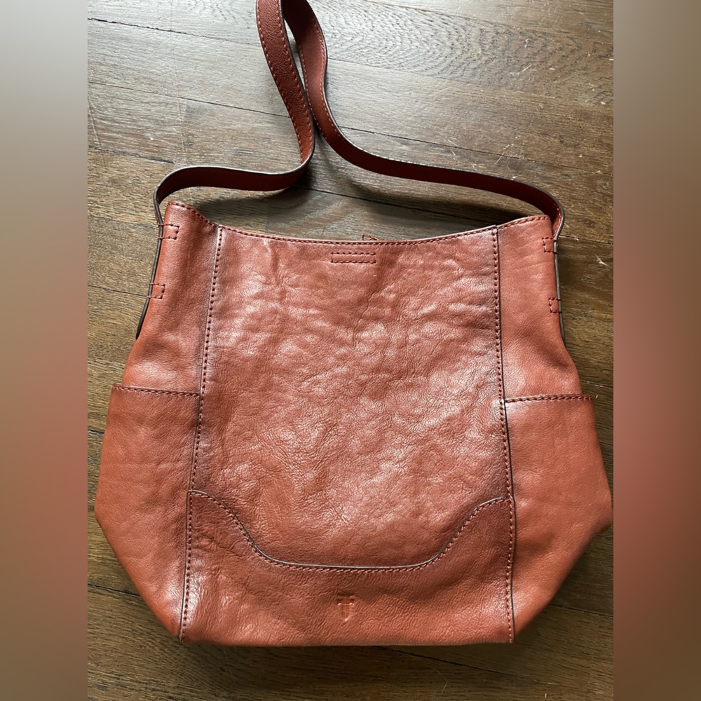 Frye leather brown shoulder bag